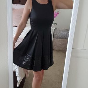 Just...Taylor Black satin Dress size 2